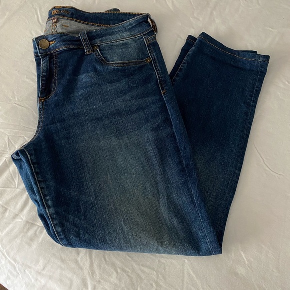 Kut from the Kloth Mia toothpick skinny jeans size 14 - Picture 3 of 4